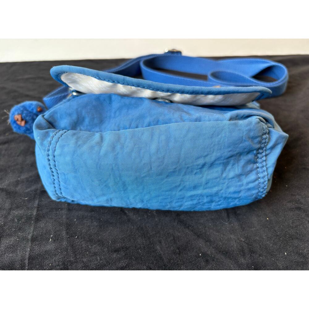 Kipling Bright Blue Small Crossbody Bag Purse + Monkey Fob AC8280 - Picture 5 of 10